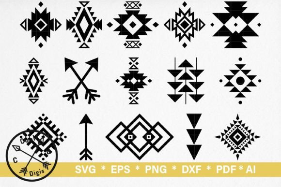 Download Aztec Tribal Pattern Clipart for Cricut - Tribal Collection