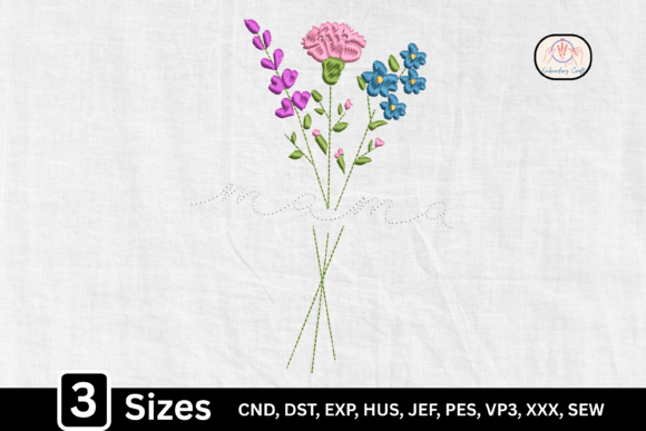 Download Line Art Bouquet Floral Mama - Mama Collection