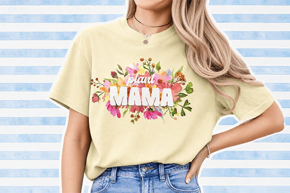 Download Plant Mama PNG, Floral Plant Mama Design - Mama Collection